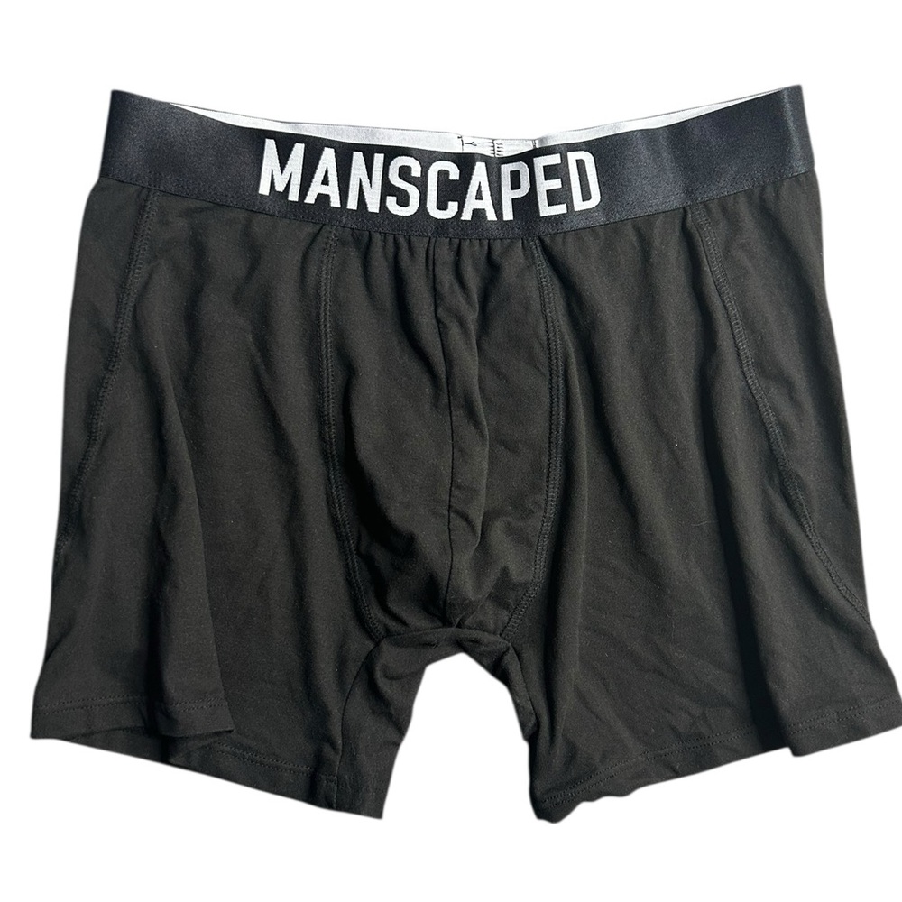 Manscaped Men’s‎ Boxer Briefs Black Size Medium Stretch Logo Waistband